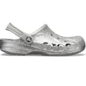Crocs Baya silver glitter